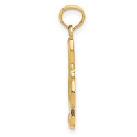 Load image into Gallery viewer, 14k Gold Polished Treble Clef Pendant
