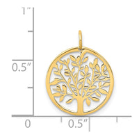 Load image into Gallery viewer, 14k Round Tree Pendant
