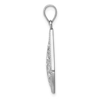 Load image into Gallery viewer, 14K White Gold Diamond-cut Dangle Pendant
