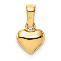 Load image into Gallery viewer, 14k Satin and Polished 3D Puffed Heart Pendant

