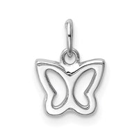 Load image into Gallery viewer, 14k White Gold Cut-out Butterfly Pendant

