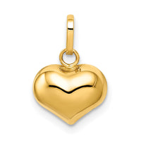 Load image into Gallery viewer, 14k Polished Puffed Heart Charm
