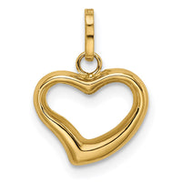 Load image into Gallery viewer, 14k Polished Cut-out Puffed Heart Charm
