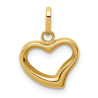 Load image into Gallery viewer, 14k Polished Cut-out Puffed Heart Charm
