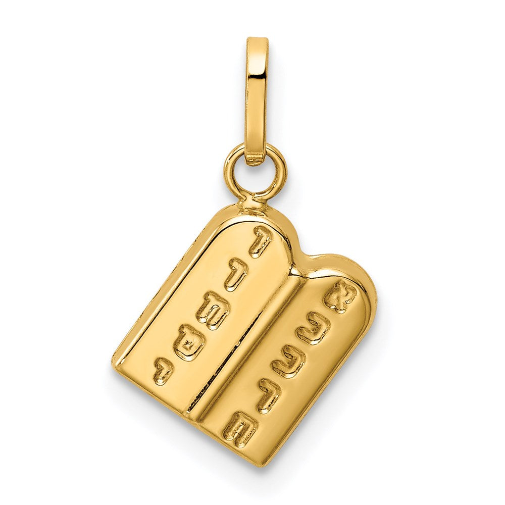 14k The Ten Commandments Charm
