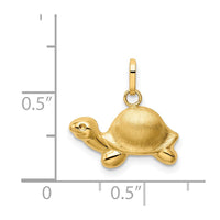 Load image into Gallery viewer, 14k Satin &amp; Polished Turtle Charm
