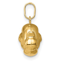 Load image into Gallery viewer, 14k Hollow Satin &amp; Polished Snail Charm
