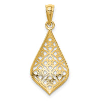 Load image into Gallery viewer, 14K Diamond-cut Dangle Pendant
