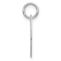 Load image into Gallery viewer, 14kw Polished Black Enamel Letter L Initial Disk Charm
