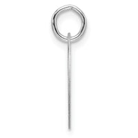 Load image into Gallery viewer, 14kw Polished Black Enamel Letter O Initial Disk Charm
