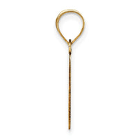 Load image into Gallery viewer, 14k Polished Etched Letter G Initial Pendant
