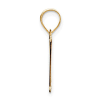 Load image into Gallery viewer, 14k Polished Etched Letter H Initial Pendant
