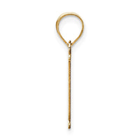 Load image into Gallery viewer, 14k Polished Etched Letter I Initial Pendant
