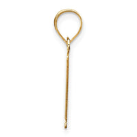 Load image into Gallery viewer, 14k Polished Etched Letter L Initial Pendant
