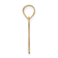 Load image into Gallery viewer, 14k Polished Etched Letter M Initial Pendant
