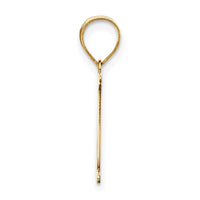 Load image into Gallery viewer, 14k Polished Etched Letter N Initial Pendant
