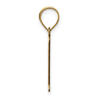 Load image into Gallery viewer, 14k Polished Etched Letter P Initial Pendant
