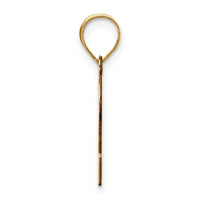 Load image into Gallery viewer, 14k Polished Etched Letter S Initial Pendant
