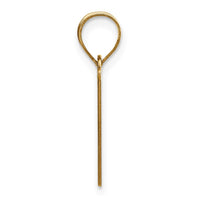 Load image into Gallery viewer, 14k Polished Etched Letter V Initial Pendant
