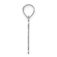 Load image into Gallery viewer, 14kw Polished Etched Letter F Initial Pendant
