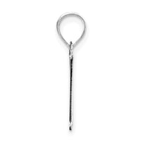 Load image into Gallery viewer, 14kw Polished Etched Letter H Initial Pendant
