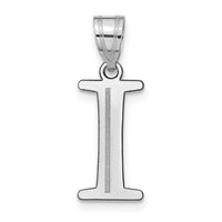 Load image into Gallery viewer, 14kw Polished Etched Letter I Initial Pendant
