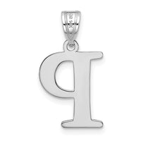 Load image into Gallery viewer, 14kw Polished Etched Letter P Initial Pendant
