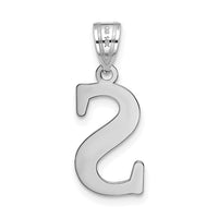 Load image into Gallery viewer, 14kw Polished Etched Letter S Initial Pendant
