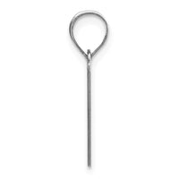 Load image into Gallery viewer, 14kw Polished Etched Letter V Initial Pendant
