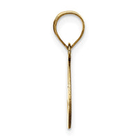 Load image into Gallery viewer, 14k Polished Script Letter E Initial Pendant
