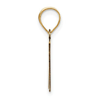 Load image into Gallery viewer, 14k Polished Script Letter N Initial Pendant
