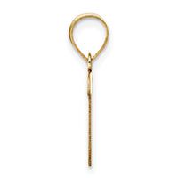 Load image into Gallery viewer, 14k Polished Script Letter T Initial Pendant
