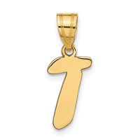 Load image into Gallery viewer, 14k Polished Script Letter T Initial Pendant
