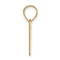 Load image into Gallery viewer, 14k Polished Script Letter V Initial Pendant
