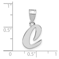 Load image into Gallery viewer, 14kw Polished Script Letter C Initial Pendant
