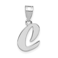 Load image into Gallery viewer, 14kw Polished Script Letter C Initial Pendant
