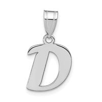 Load image into Gallery viewer, 14kw Polished Script Letter D Initial Pendant
