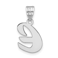 Load image into Gallery viewer, 14kw Polished Script Letter E Initial Pendant
