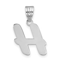 Load image into Gallery viewer, 14kw Polished Script Letter H Initial Pendant
