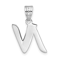 Load image into Gallery viewer, 14kw Polished Script Letter N Initial Pendant
