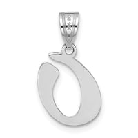 Load image into Gallery viewer, 14kw Polished Script Letter O Initial Pendant
