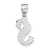Load image into Gallery viewer, 14kw Polished Script Letter S Initial Pendant
