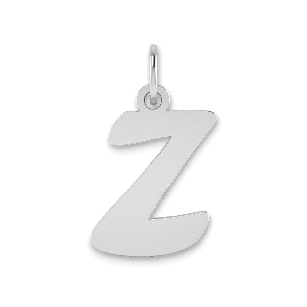 14kw Polished Script Letter Z Initial Pendant
