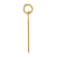 Load image into Gallery viewer, 14k Polished Letter A Initial Dog Tag Pendant
