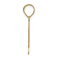 Load image into Gallery viewer, 14k Polished Bubble Letter H Initial Pendant
