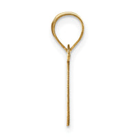 Load image into Gallery viewer, 14k Polished Bubble Letter I Initial Pendant
