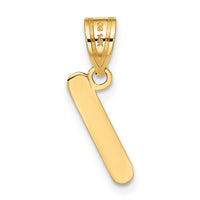 Load image into Gallery viewer, 14k Polished Bubble Letter I Initial Pendant
