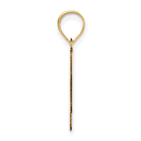 Load image into Gallery viewer, 14k Polished Bubble Letter N Initial Pendant
