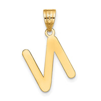 Load image into Gallery viewer, 14k Polished Bubble Letter N Initial Pendant
