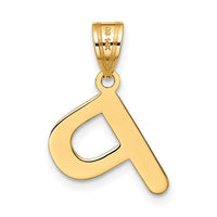 Load image into Gallery viewer, 14k Polished Bubble Letter P Initial Pendant
